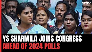 YS Sharmila, Jagan Reddy's Sister, Joins Congress Ahead Of 2024 Polls