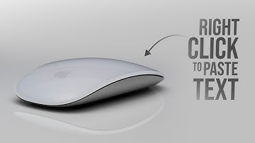 How to Right Click with Magic Mouse to Paste Text (tutorial)