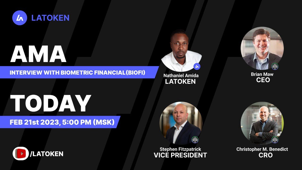 AMA MEET THE TEAM BEHIND BIOMETRIC FINANCIAL ($BIOFI) PROJECT ON # ...