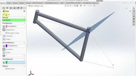 How to design bicycle frame in Solidworks?