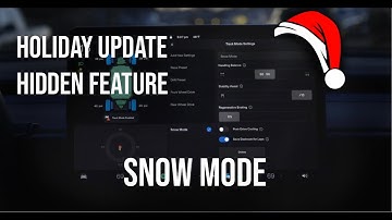 Tesla Holiday Update - Snow Mode in Track Mode