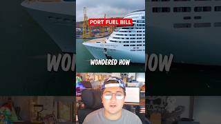 How Much Fuel Does a Cruise Ship Burn Just Sitting in Port? #travel #shorts