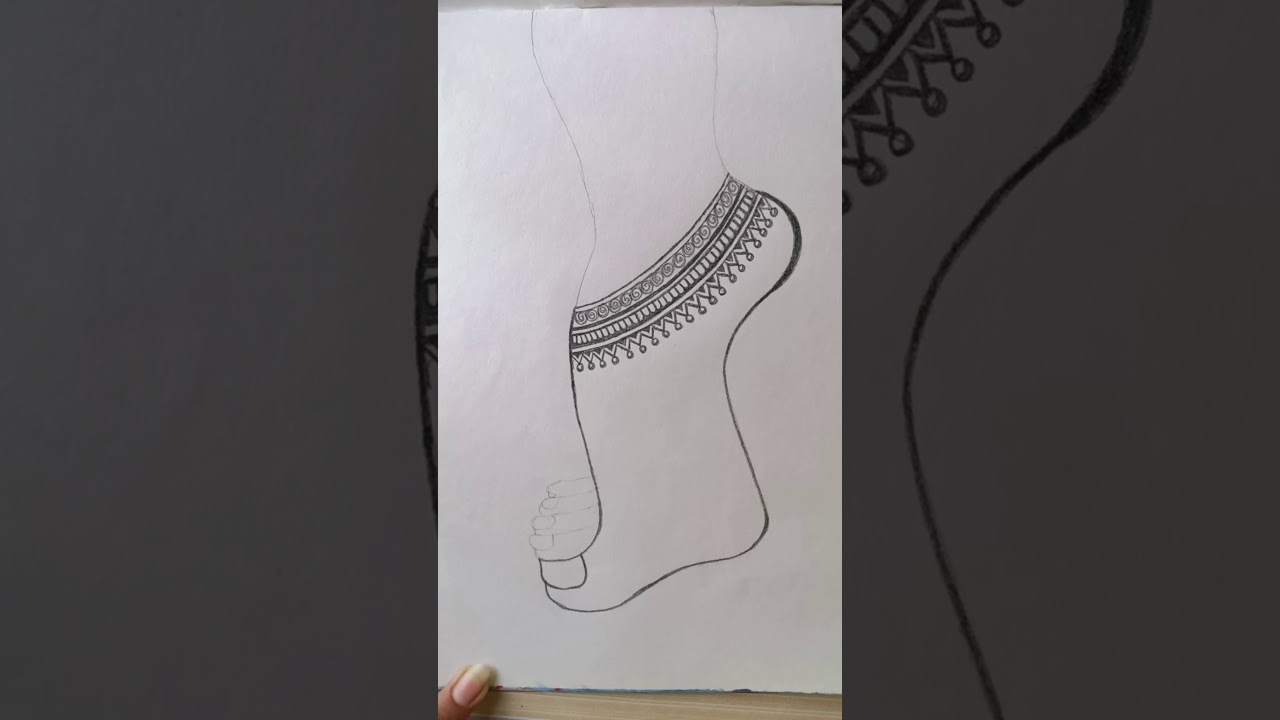 Girl leg with pencil - YouTube