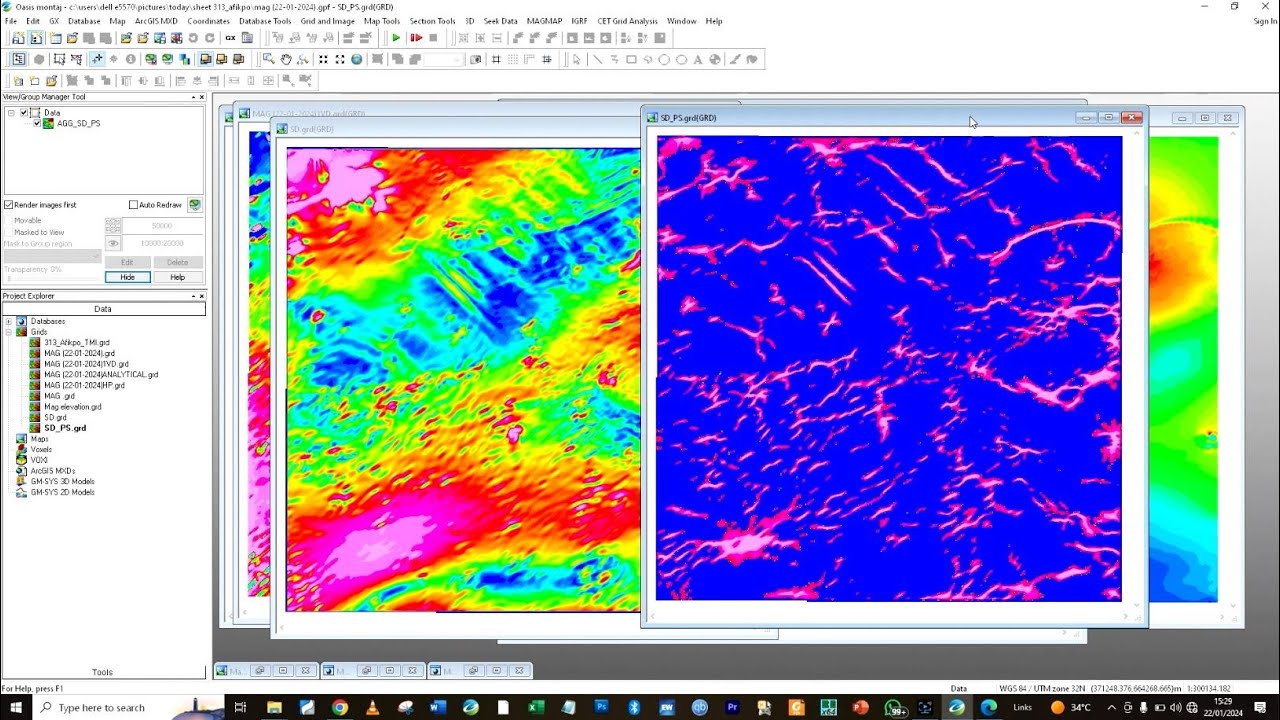 Magnetic and Aeromagnetic Data Processing on Geosoft Oasis Montaj - YouTube