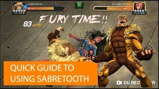 FURY TIME: Quick guide on how to use Sabretooth, MCOC, 5 Star Sabretooth vs ROL CM screenshot 1