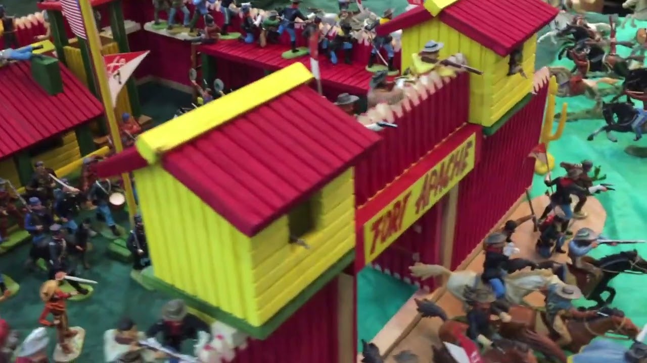 Forte Apache Casablanca com figuras Elastolin Hausser originais década 1960