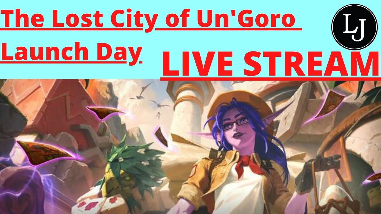 The Lost City of Un'Goro Launch Day (Live First Play) | Hearthstone