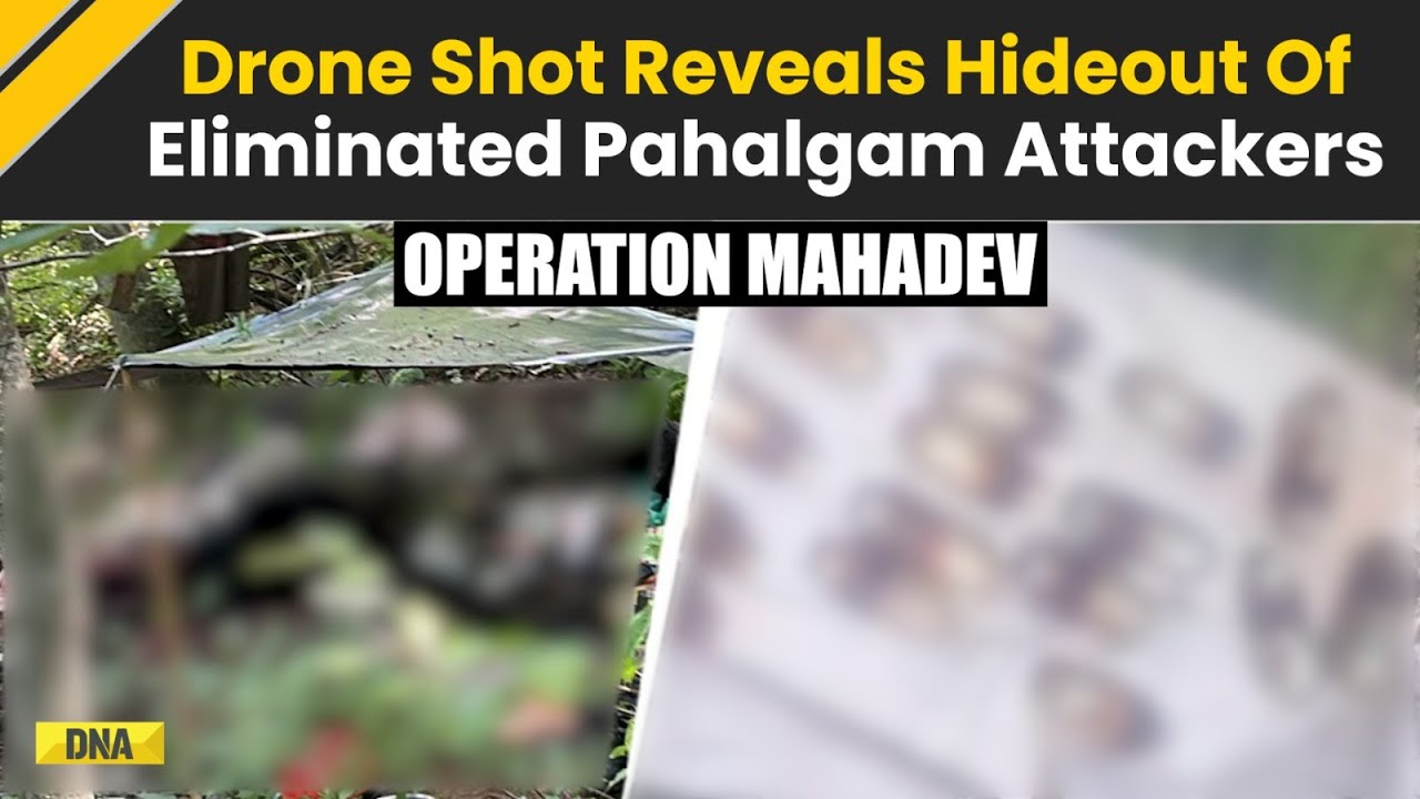Jammu Kashmir News: Drone Shot Reveals 1st Image Of Eliminated Pahalgam Attacker | Operation Mahadev