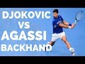 Novak Djokovic vs Andre Agassi Backhand Analysis - Tennis Backhand Lesson