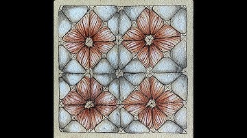 "Nymph" by Melinda Barlow tangle tutorial with Annie Reiser, CZT