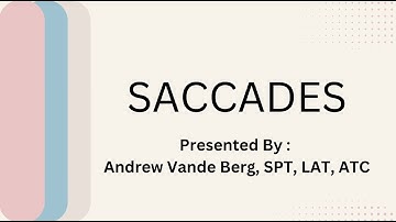 VOMS Testing - Saccades