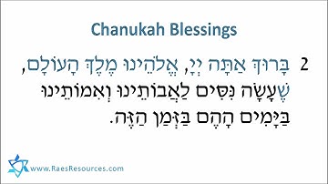 Thumbnail of Chanukah Blessings (with imoteinu/mothers): Sung - Slow Speed - Prayer Karaoke