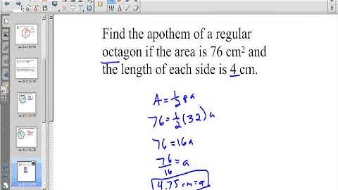 Area of Regular Polygons with Trig