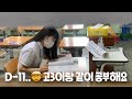 시험 11일 남은 고3이랑 같이 공부해요 Study With Meㅣ스터디윗미