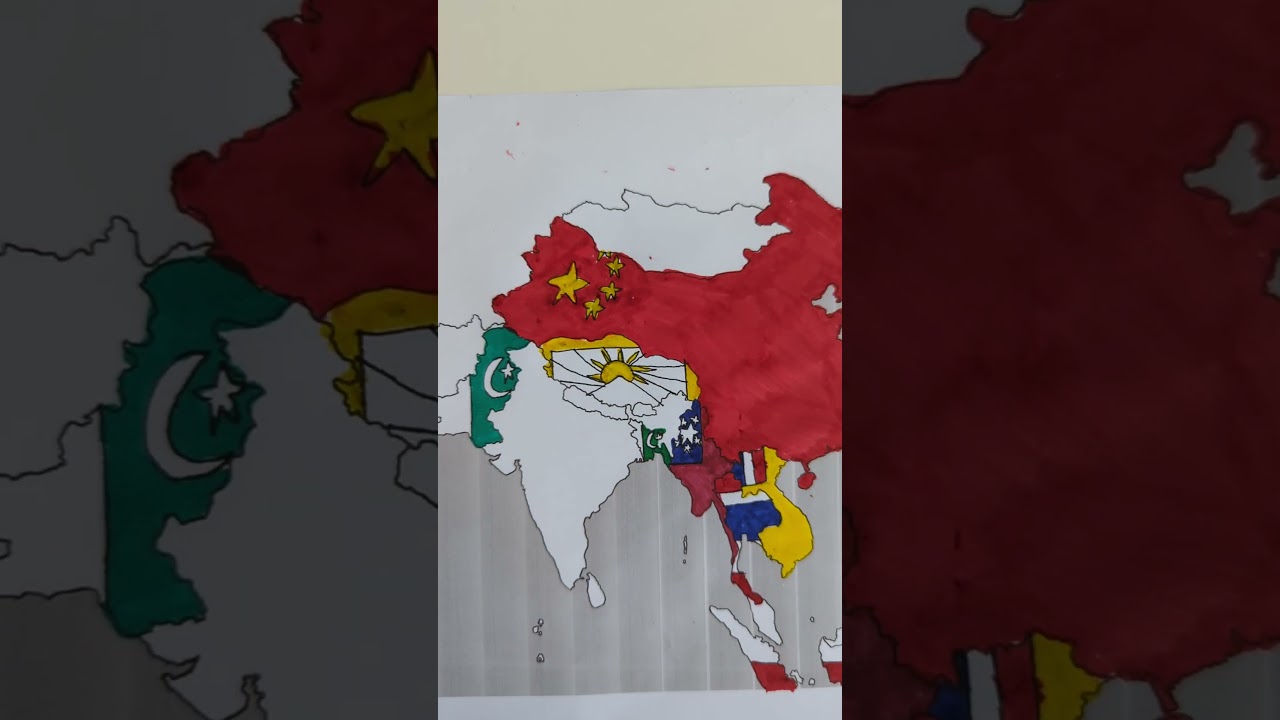 Map of Asia 1950 - Tibet 
