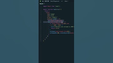 Handle File Size in ReactJs #react #reactjs #javascript #coding #webdevelopment #programming