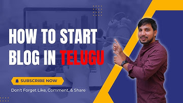 How to Start a Blog in Telugu: A Step-by-Step Guide||shivadigitalai