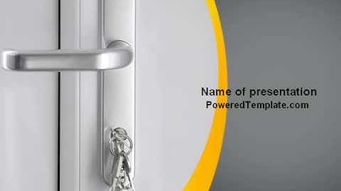 Free Door Keys PowerPoint Template by PoweredTemplate.com