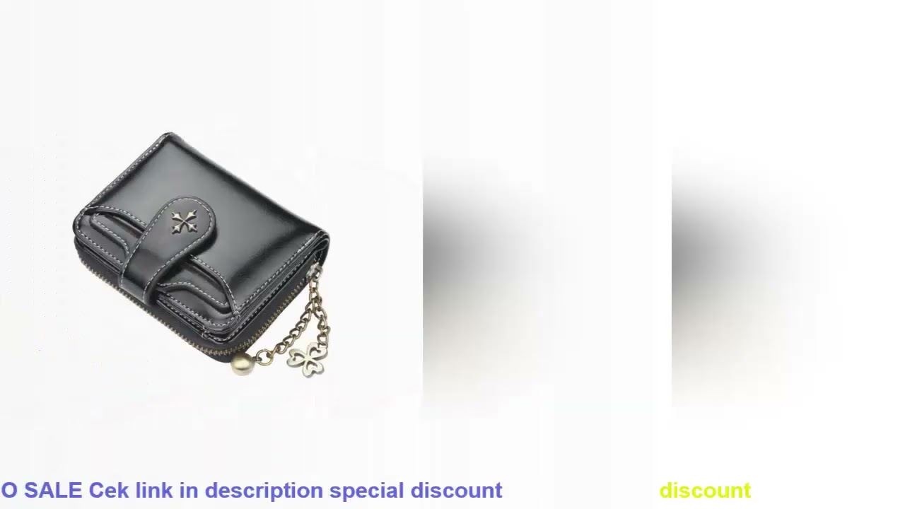 Women's short European and American fashion buckle wallet zipper coin purse