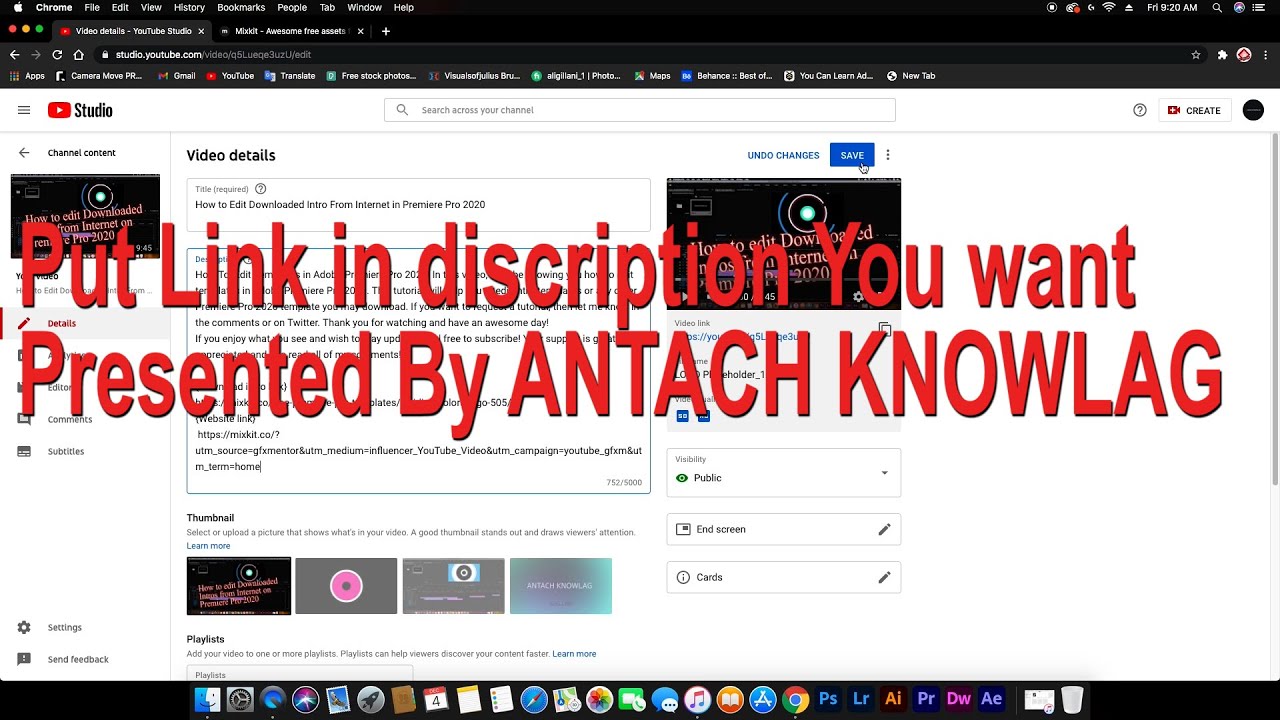how-to-put-link-in-discription-you-want-youtube