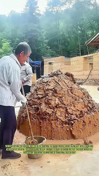 The Art of Mixing Yellow Clay: A Foundation for Traditional Tiles
