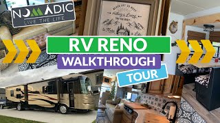 RV Renovation Walkthrough Tour | Class A Motorhome Interior Renovation