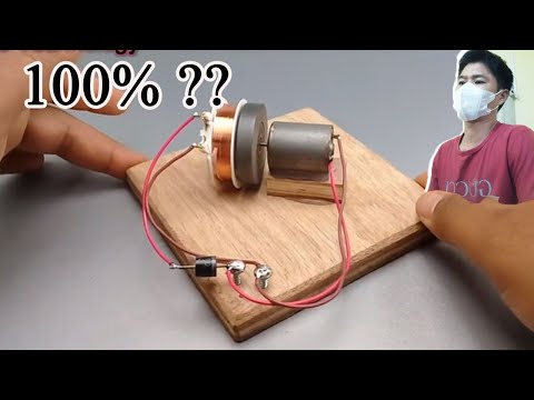 Real or Fake? #I make free electric generator using magnet with motor