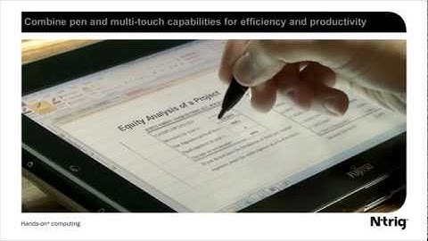 DuoSense Pen and Multi Touch for Enterprise and Education Usage