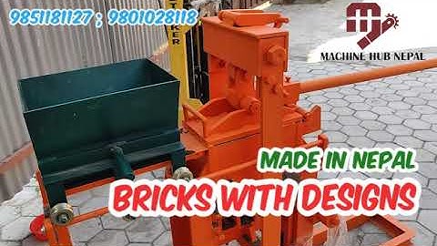 Interlock Brick Machine with Side Design | Machine Hub Nepal