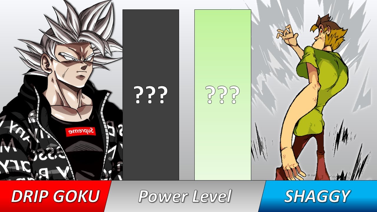 Drip Goku (Goku) Vs Shaggy Power Level 