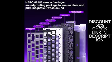 AULA HERO 68HE Magnetic Switch Keyboard Rapid Trigger 8K Return Esports Gamer Keyboard RGB Wired Gam