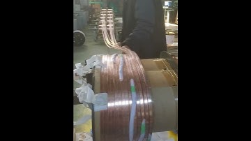 Process of winding copper strips to a transformer- Good tools and machinery make work easy