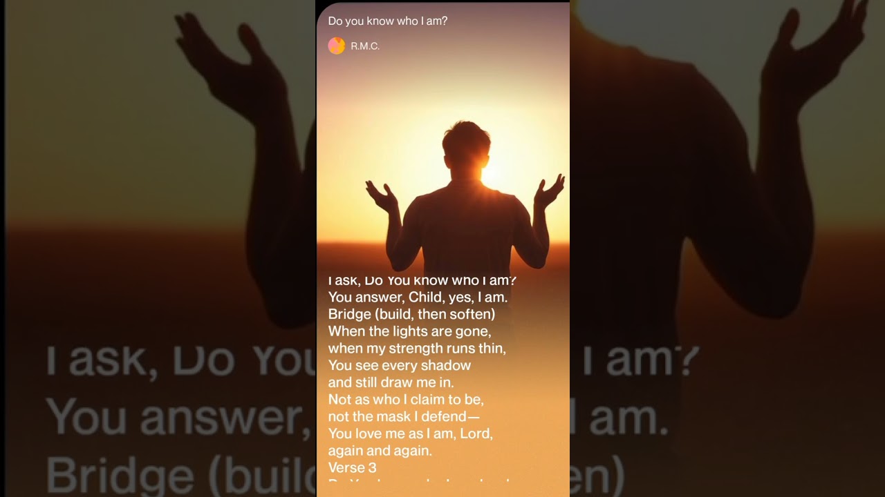 Do you know who I am? / R.M.C.