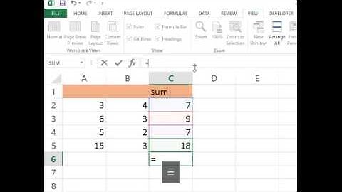 Beginning Excel: Learning Formulas: Part 3 -- Functions Sum() Product() Average()