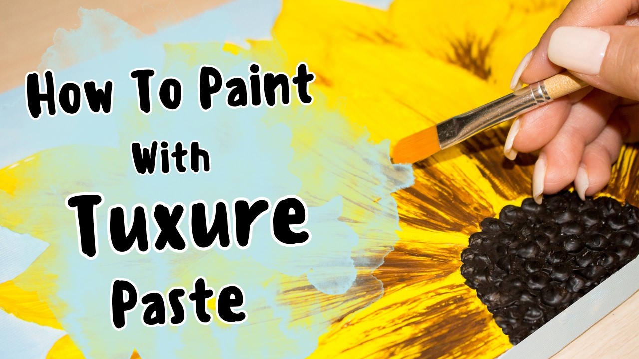 How to Paint Flower with Texture Paste | 3D Flower Texture painting ...