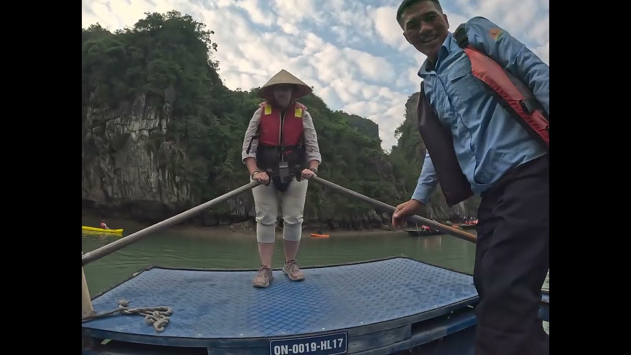 Monkey's are on the Shore !!  #halongbaycruise #vietnam