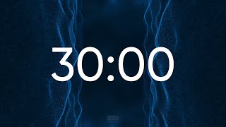 30 Min Timer Countdown - Premium Blue Particle Animation