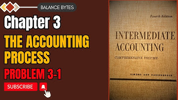 Chapter 3 | The Accounting Process | Explanation with Problem 3-1 | by Prof. Muhammad Sufyan
