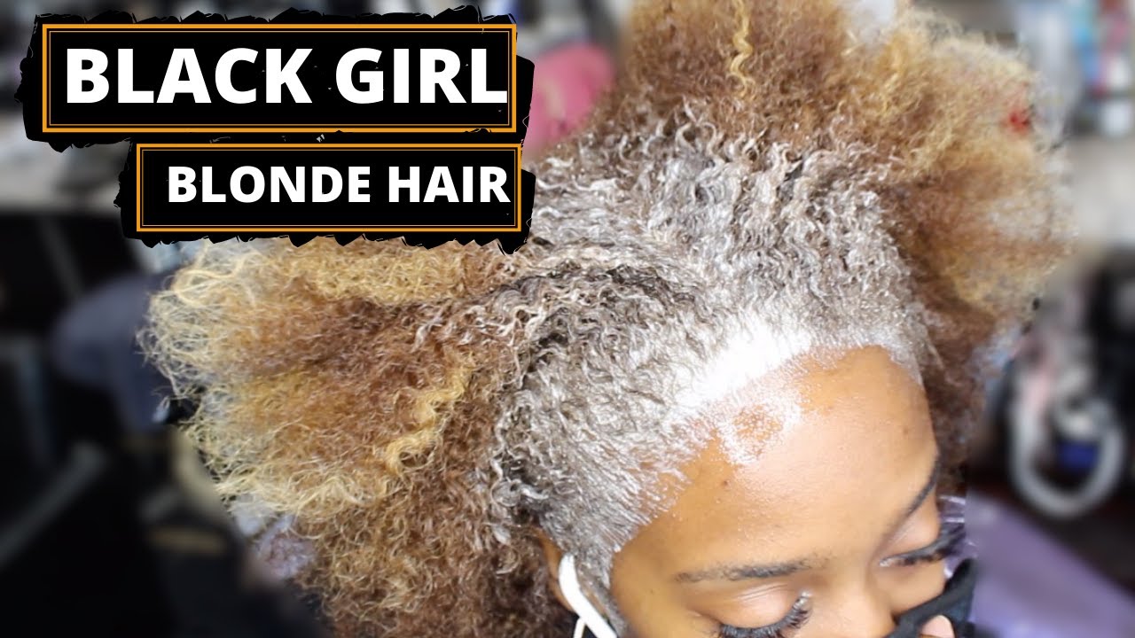 BLACK GIRL BLONDE HAIR [color retouch on thick beautiful hair] - thptnganamst.edu.vn