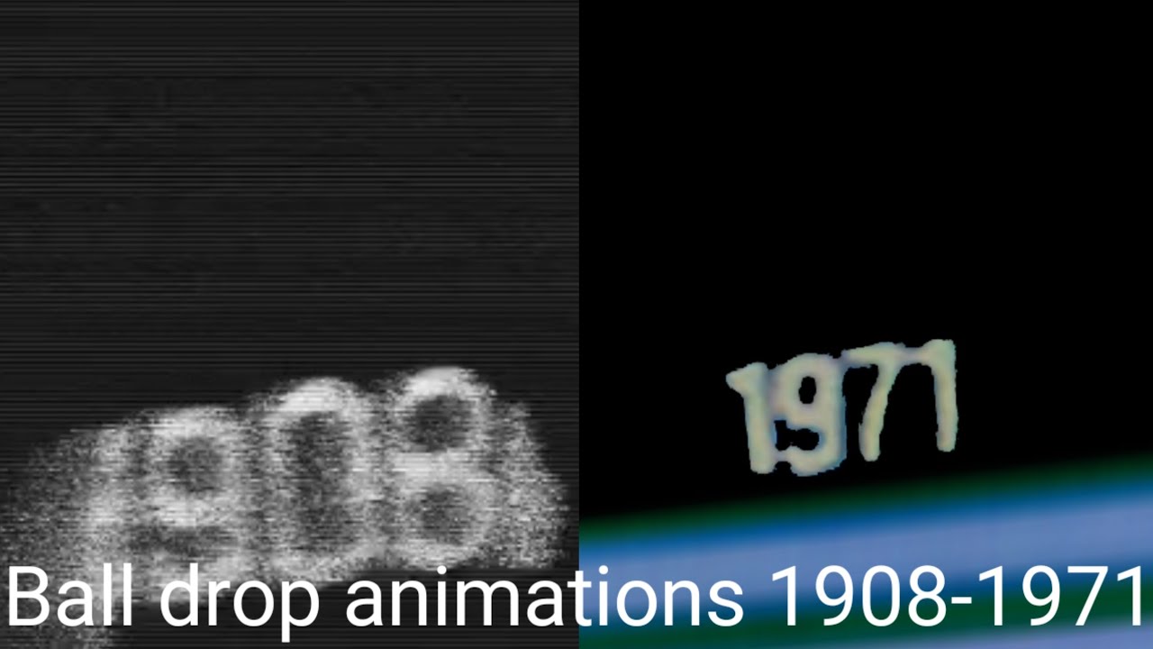 Ball drop animations 1908-1971