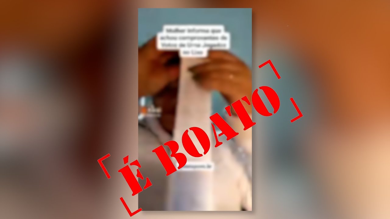 FATO: Ter cópia do boletim de urna não é fraude