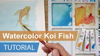 Watercolor Koi Fish Tutorial with Mr. Otter Art Studio