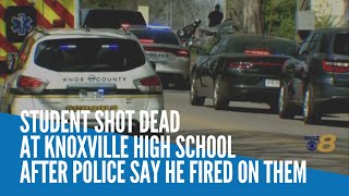 Student shot dead at Knoxville high school after police say he fired on them