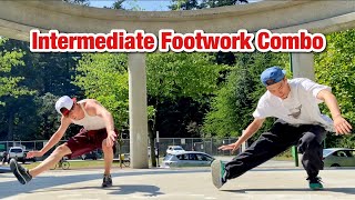 Footwork Tutorial | Intermediate Footwork Combination - Feat Bboy Juice Lee | Bboy Footwork Combo