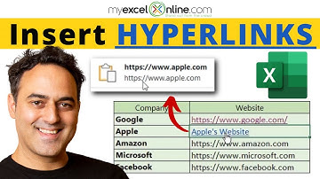 How to Insert a Hyperlink in Microsoft Excel