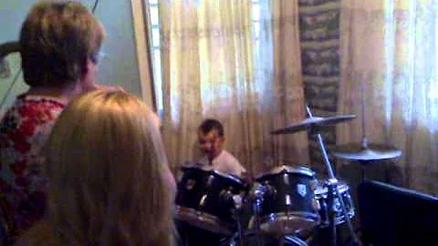 harley on the drums.mp4