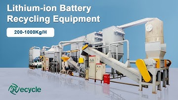 EV Li-ion Battery Recycling Machine | Lithium Battery Recycling Plant