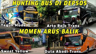 Momen Arus Balik Dipenuhi Armada Bantuan Bus Pariwisata Hunting Bus Di Depsos