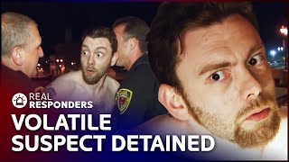 Detained! Unpredictable Suspect High On Drugs Loses Control | Cops
