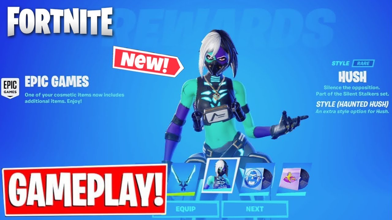 HAUNTED HUSH Skin Gameplay In Fortnite